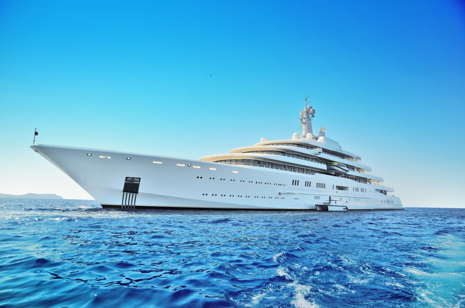 Superyacht in the Caribbean