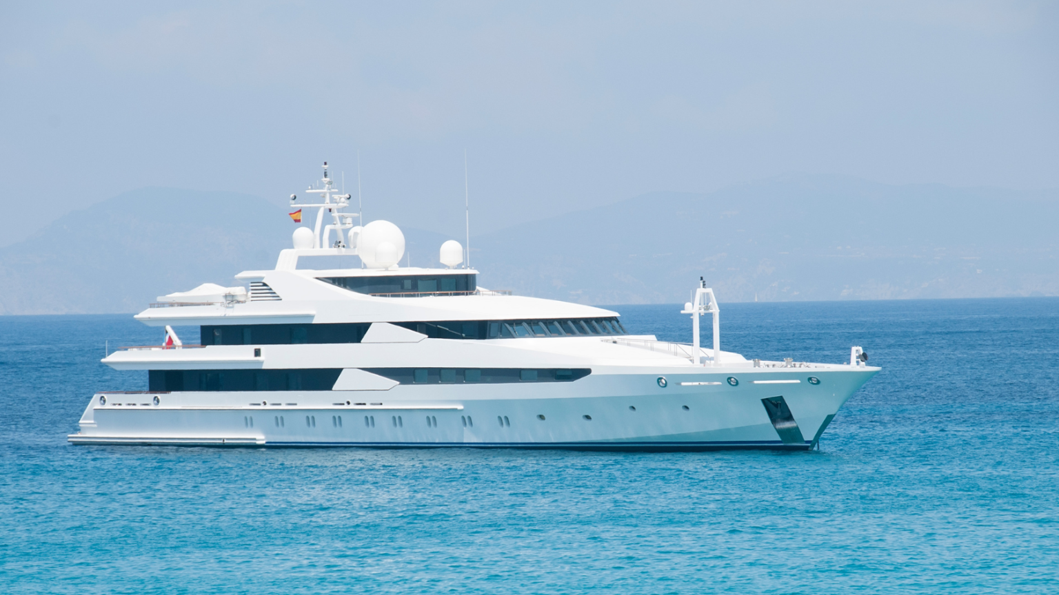 superyacht in Spain